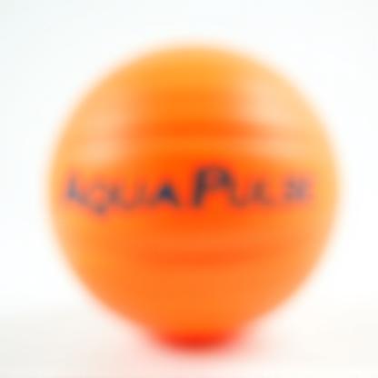 New AquaPulse 3000 water polo ball side view, showing texture.